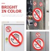 FOMIYES 10 Pieces No-Touch Sign Stickers Dont Touch Warning Sign