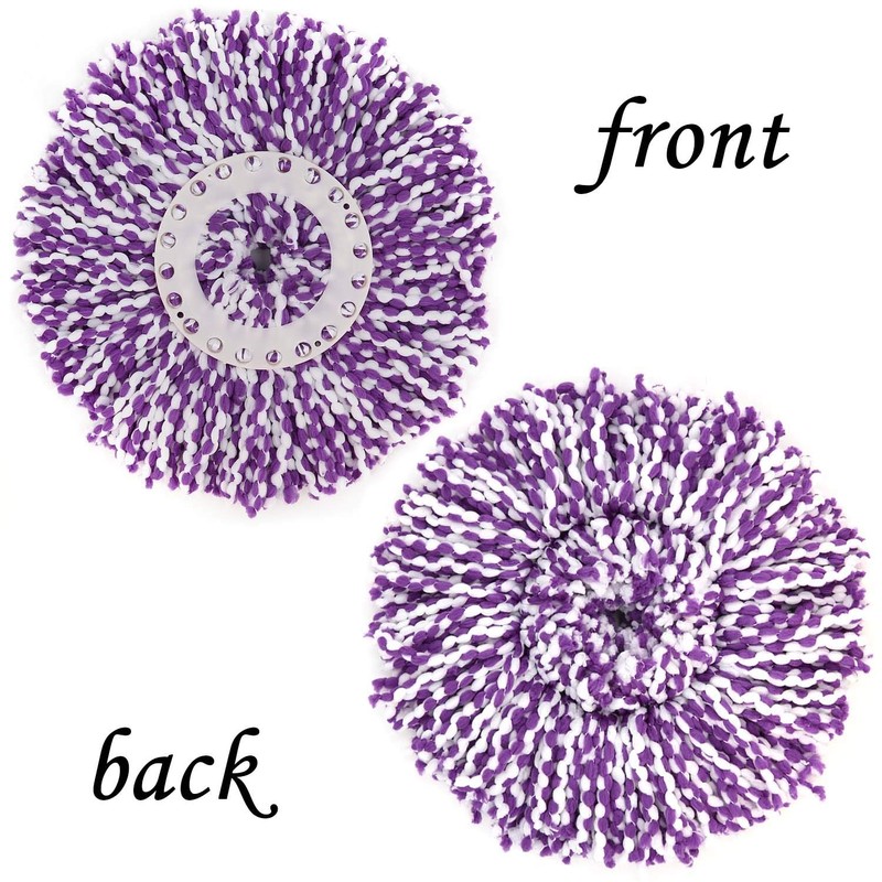 3 Pack Spin Mop Replacement Head, Round Shape Standard Size