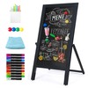 SELEAD Double Sided Magnetic Chalkboard Easel Sign with Stand -
