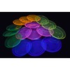 Blacklight Reactive Party Plates with FREE Blacklight Balloons (80, 6