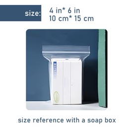 100 Packs of 4" x 6", 4 Mil Clear Ziplock Bags - Reclosable Plastic Zipper Bags for Candy, Treats, Jewelry and Photo