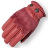 RIDEZ RLG2202-RED-M Motorcycle Genuine Leather Gloves, Short, Smartphone Compatible, Men's