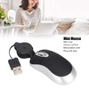 Mini Mouse, 68cm Retractable Cord Mouse Travel Mouse Wired Mouse,