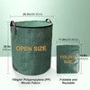 losolese Large Garden Waste Bags with lid and zipper, 272