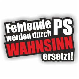 Missing PS Insanity Shocker Hand Car Sticker Tuning OEM DUB Decal Bombing Stickerbomb Fun