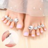 8-Pack Silicone Toe Separators for Perfect Pedicures