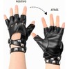Guantes Punk de Medio Dedo con Remaches – Healeved Y260O03V06YI2
