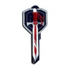 Wonder Keys RED Castle Shield and Sword Shaped Compatible with