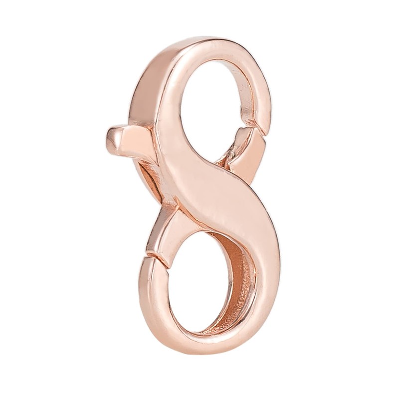 925 Sterling Silver Double Lobster Claw Clasp with Gold Plated