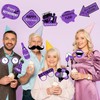 Purple and Black Retirement Decorations - 24PCS Retirement Photo Booth