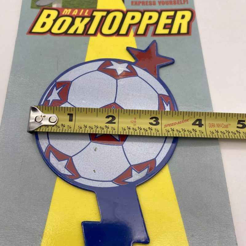 Moonrise Marketing Group Soccer Ball Mail Box Topper Flag Metal