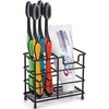 Stainless Steel Toothbrush Holder, Black Metal Bathroom Organizer, Compact Size