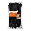 SWEED 100pcs Black Cable Ties,UV Resistant with 200mm Heavy Duty
