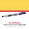 School Smart Washable Art Markers, Conical Tip, Purple, Pack of