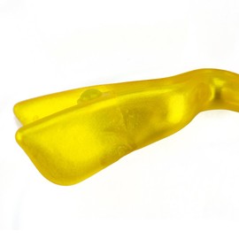 1 PC Hair Clip Mini Silk in Sunny Yellow Approx. 9 cm Long – Made in Germany – Welovebeads
