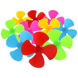 TORMEN 80mm 4-Blade Fan Propellers - Ideal for RC Boat DIY-Improve Wind Flow and Performance- Fits 2mm Axis Motors-Ideal for Ship Models, Airplanes, Science Education Toys(10pcs)