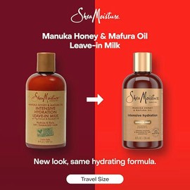 SheaMoisture Leche Hidratante para el Cabello de Miel de Manuka y Aceite de Mafura para Cabello Seco para Hidratar y Peinar 8 onzas | Para el cabello 