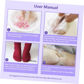ARTIBETTER Mascarillas Exfoliantes para Pies 2 Pares Eliminación de Callos y Piel Muerta, Hidratantes y Nutritivas, Hechas de Tela No Tejida y Bolsa de Plástico