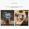 Camping Pot 304 Stainless Steel Portable Camping Kettle with Foldable