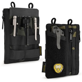 VIPERADE VE16 Pocket Organizer, EDC Pouch for Men, 7 Pockets EDC Pocket Organizer EDC Pouch for Everyday Carry, Multitool Pocket Pouch Wallet for EDC Gears, Pocket Pouch for Men