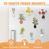 Flintronic 8pcs Mini Vase Fridge Magnets, 3D Tiny Bud Vases,