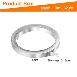 HARFINGTON Pure Nickel Strip 0.15 x 8mm 32.8ft 99.6% Nickel Solid Pure Nickel Strips for Lithium Battery Packs Car Nickel Solder Tap for Cell Battery Pack Spot Welding and Soldering