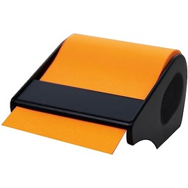 RNKVERLAG CT1909 Sticky Note Roll in Dispenser 60mm x 10m Refillable Brilliant Orange Pack of 1