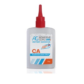 Adhesive Guru Cyanoacrylate (CA) Super Glue (1.7 oz) for Plastic, Metal, Leather, Ceramic - Fast Adhesive for Woodworking, Hobby Models, Carpentry - 1 Pack