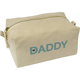 'Daddy Text' Canvas Wash Bag/Makeup Case (CS00031253)