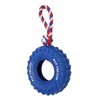 Dog Tire Chewing Toy Bite Resistant Treat Dispensing Rubber Aggressive