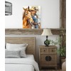 Twisted R Design 11x14 Girl and Horse Canvas Print Wall