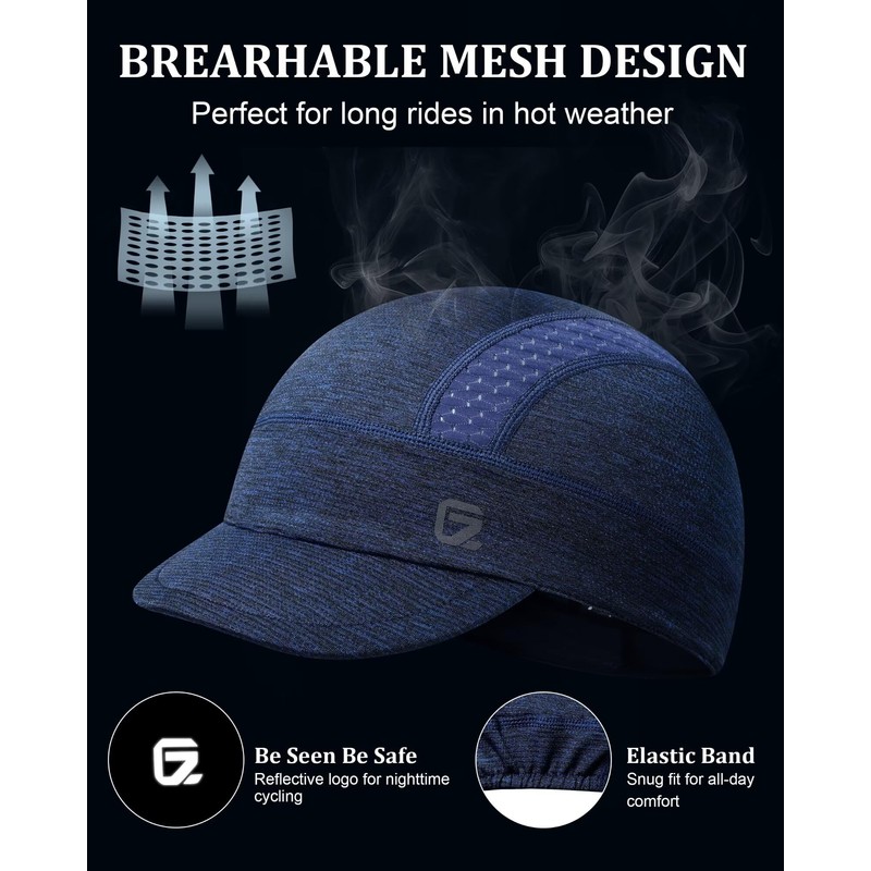 GADIEMKENSD Cycling Cap for Men Cooling Skull Cap Bike Helmet