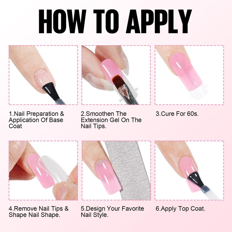 TOMICCA 60 g Polygel Acrylic Gel for Nails Nude Quick