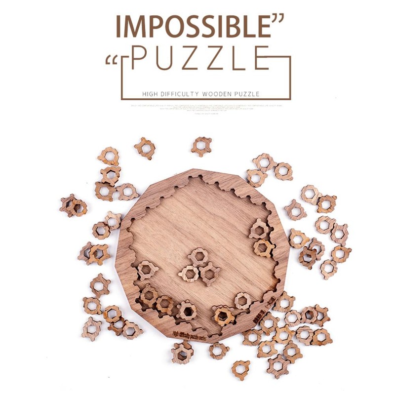 Irregular Decompression Puzzle Wooden Toys Wooden Jigsaw Puzzle Gift for