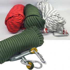 Camping safety rope, 35M rope, 2 buckles, ultra-strong tarp, rock wall Taprof Red