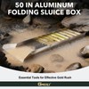 GMGSJ 50" Folding Aluminum Sluice Box for Gold Mining