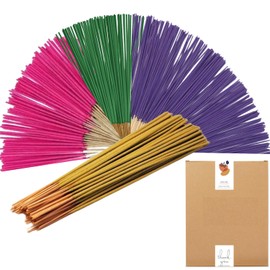 Vamotto 160 Pcs Incense Sticks-100% Pure Organic Natural Hand Rolled Free from Chemicals-for Church,Aroma Therapy,Relaxation,Incense for Air Purifier, Mind & Spirit (Mixed)