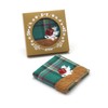 Moomin Towel Museum Check Gift Towel Handkerchief, Green, Package Included,