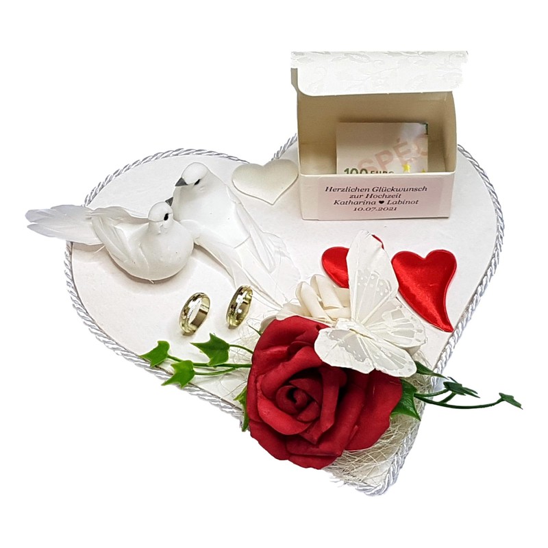 The small decorative shop money gift wrapping wedding honeymoon wedding