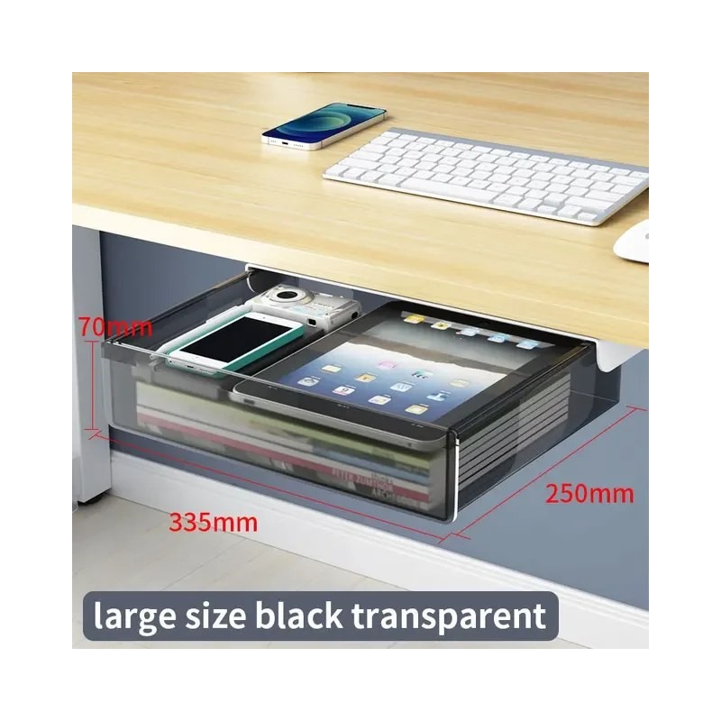 Closiq Desk Drawer Organizer – Self Adhesive Hidden Compartments for