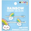 iscream Happiest Rainbows Set of 2 Embellished Bobby Pin Hair