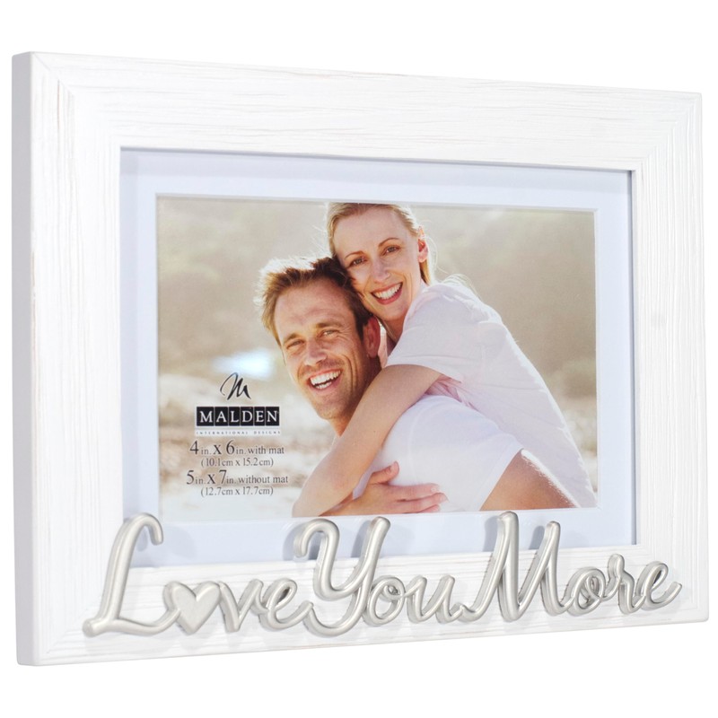 Malden International Designs 4x6 or 5x7 Love You More Distressed