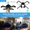 QiyuanLS 2-Pack LED Garage Light,150W Garage Lights Deformable LED Garage