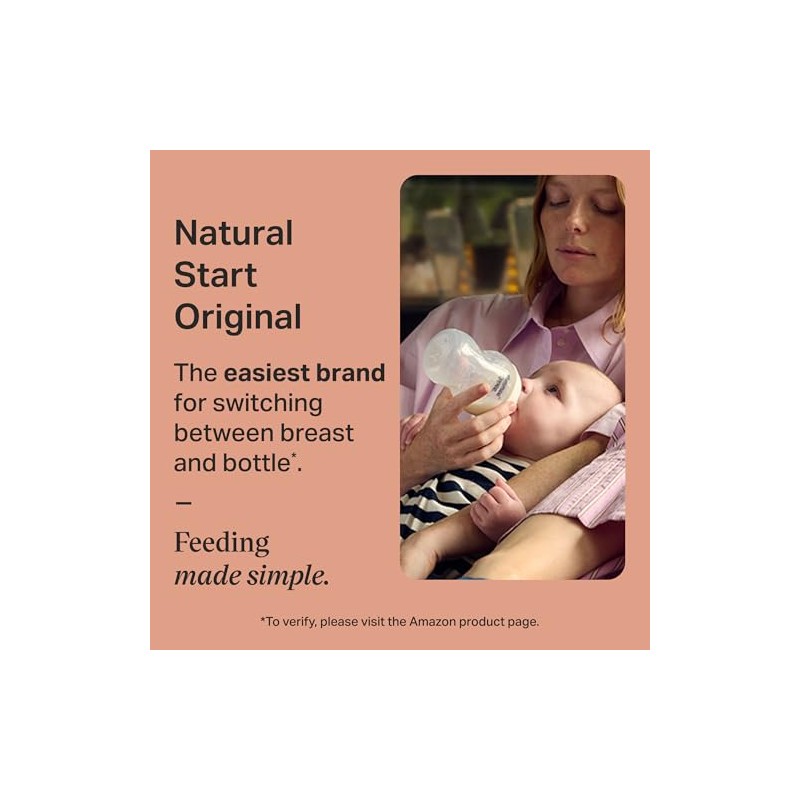 Tommee Tippee Biberones Anticólicos Natural Start, 0m+, 260ml/9oz