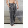 Cromoncent Men's Plush Warm Pajama Pants, Winter Cozy Fleece Lounge