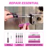 Pink Tool Set, 40-Piece Kit for Home Repair and DIY