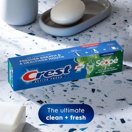 Crest Complete Active Fresh + Whitening Toothpaste, 5.5oz (Pack of 4)