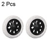 sourcing map Shopping Cart Wheel Replacement 6.5 Inch Dia Rubber