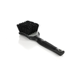 Detail Factory - ProGrip Interior Scrub Brush - Soft Bristles - Rubber Grip for Maximum Stability and Comfort - Curved Head Profile for Better Clearance - Grey