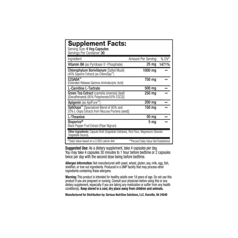 SNS Growth Factor XT Advanced Lean Muscle Formula 120 Vegetarian